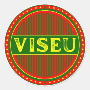 Viseu City Pride Emblem – Portuguese Identity Classic Round Sticker