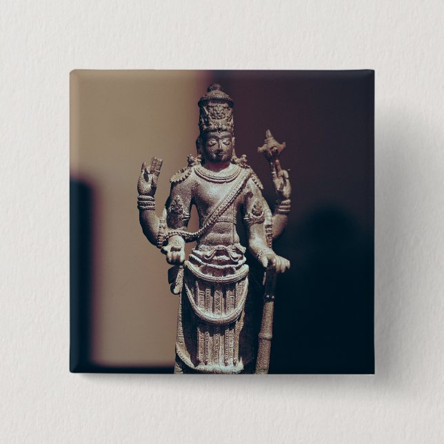 Vishnu 15 Cm Square Badge (Front)