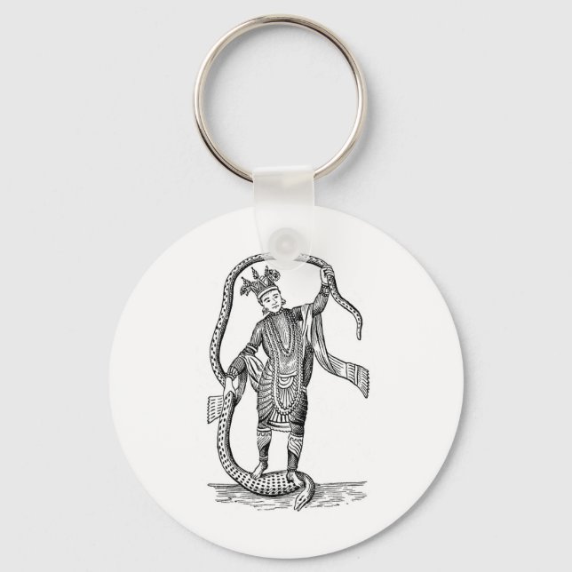 Vishnu in the 8th avatar key ring (Front)