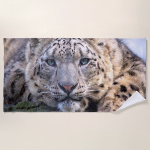 Vishnu Snow Leopard Beach Towel