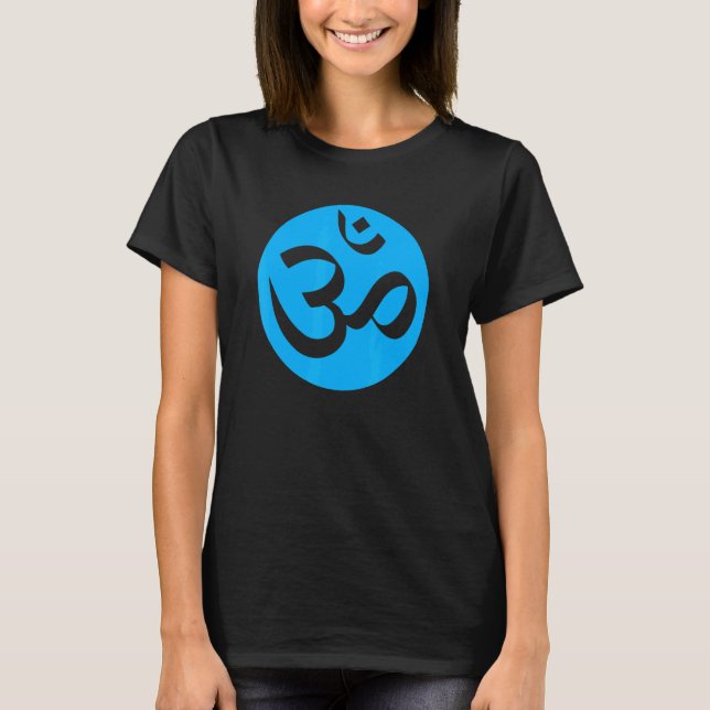 Vishuddha Om Chakra Symbol For Yoga T-Shirt (Front)