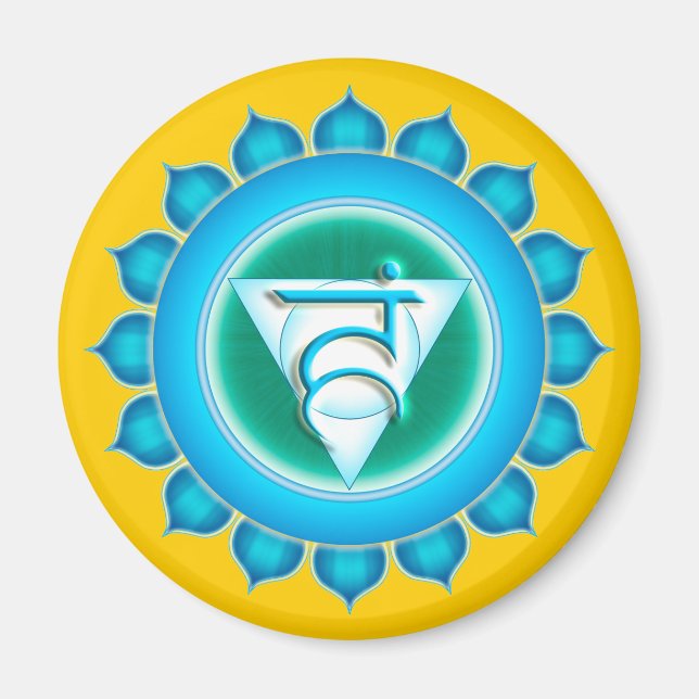 Vishuddha or Throat the 5th Chakra Magnet (Front)