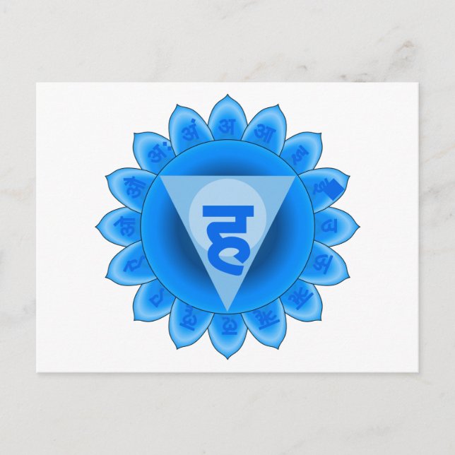 Vishuddha The Throat Chakra Postcard (Front)