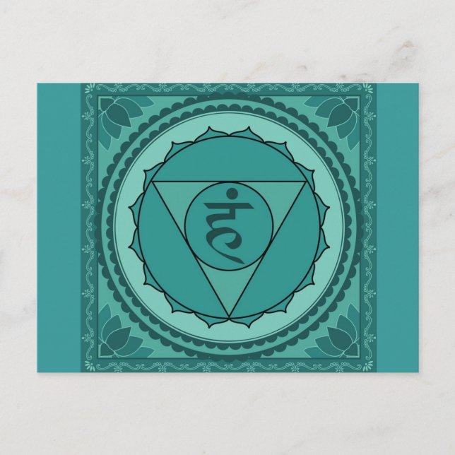 vishuddhi or throat chakra Postcard (Front)
