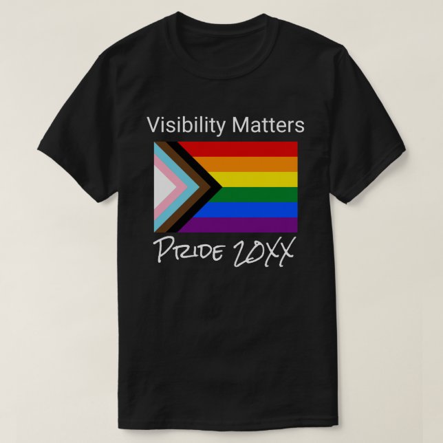 Visibility Matters Progress Pride | Connections  T-Shirt (Design Front)