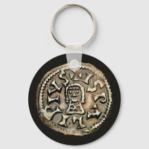 Visigoth Chindaswinth Gold Coin Reverse Key Ring