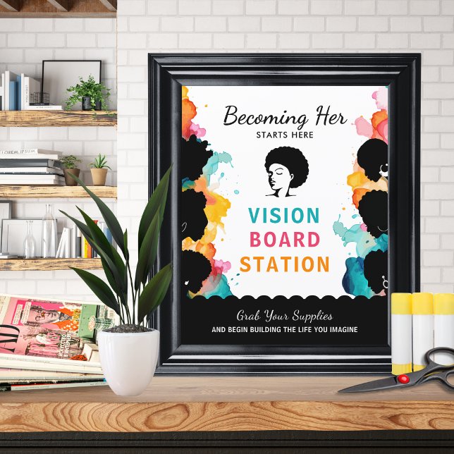 Vision Board Station Party Sign (Creator Uploaded)