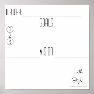 Vision Board...with Style Poster