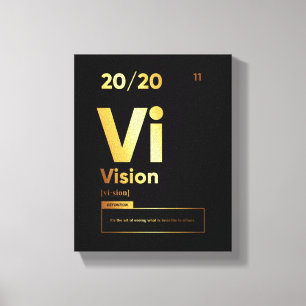 Vision Definition Motivational Quote Wall Art