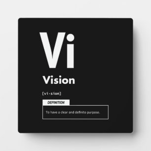 Vision - Element Of Success - Motivational Plaque