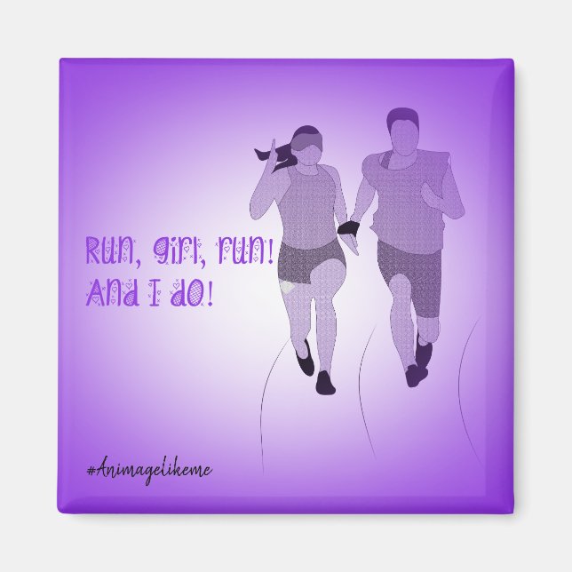 Vision Impaired Runner Magnet (Front)