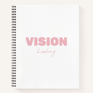 Vision Loading – Motivational Futuristic Progress  Notebook