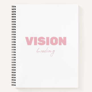 Vision Loading – Motivational Futuristic Progress  Notebook