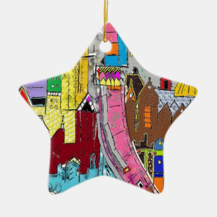 Vision Medellin Colombia Ceramic Tree Decoration