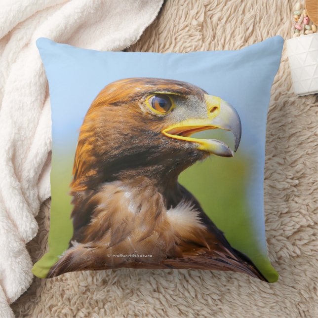 Vision of a Beautiful Young Golden Eagle Cushion (Blanket)