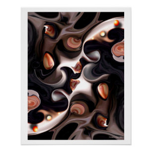 "Vision of Blue Exclusion", Glossy Poster