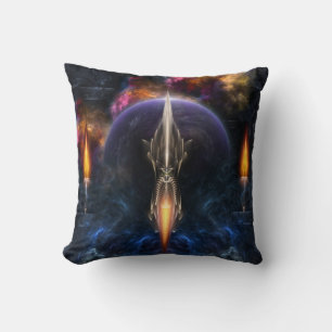 Vision Of Flight Fractal Art Decorative Pillow