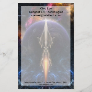 Vision Of Flight Fractal Art Stationery