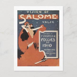 Vision of Salome Valse Songbook Cover Postcard