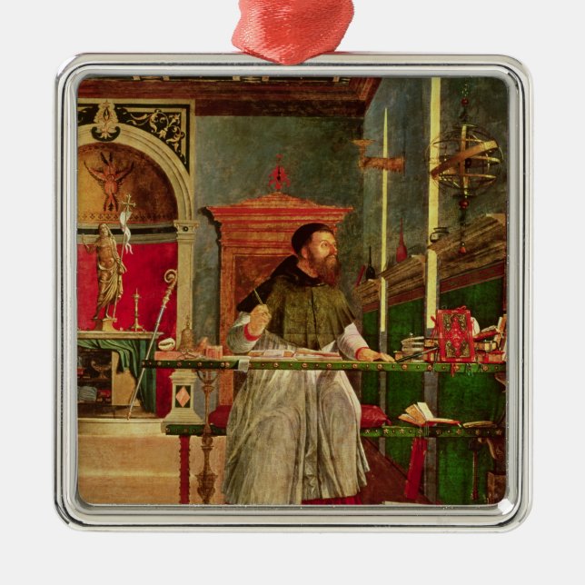 Vision of St. Augustine, 1502-08 Metal Tree Decoration (Front)