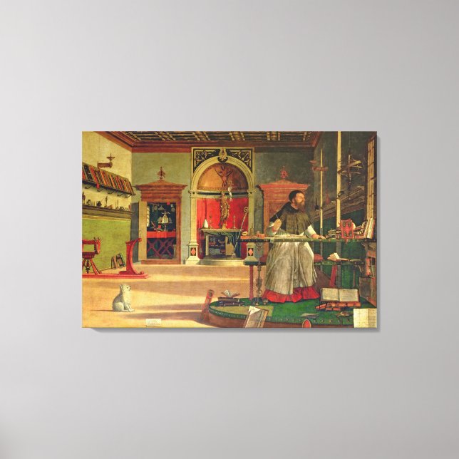 Vision of St. Augustine, 1502-08 (oil on canvas) ( Canvas Print (Front)