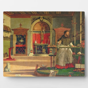 Vision of St. Augustine, 1502-08 (oil on canvas) ( Plaque