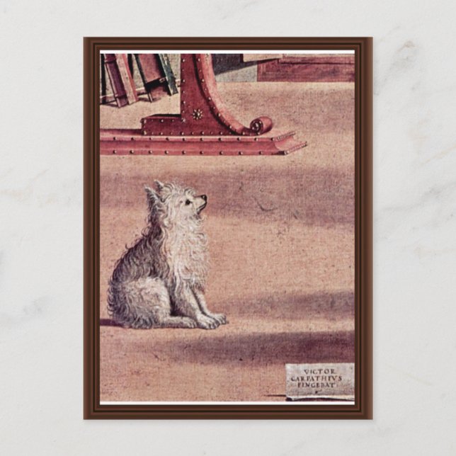 Vision Of St. Augustine, Detail By Carpaccio Vitt Postcard (Front)