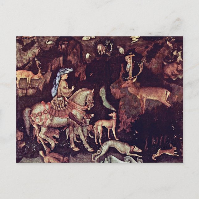 Vision Of St. Eustathius By Birth Name Postcard (Front)