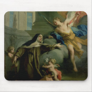 Vision of St. Teresa Mouse Pad
