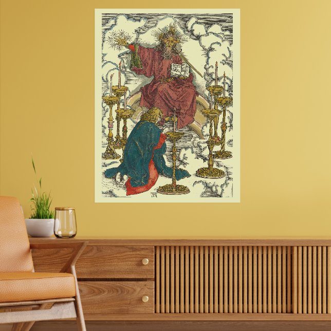 Vision of the Seven Candlesticks by Albrecht Dürer Poster (Living Room 2)