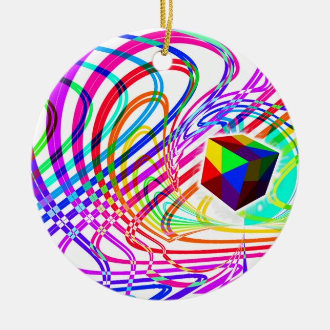 "Vision Quest" Ceramic Tree Decoration (Front)