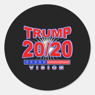 Vision Re Elect Trump For President Election Classic Round Sticker