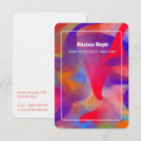 Visionary Art Teacher Oversized Business Card