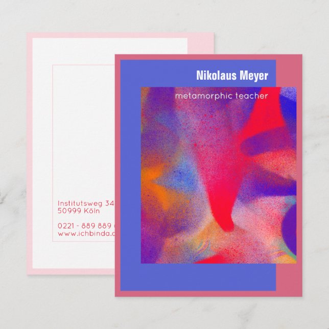 Visionary Art Teacher Oversized Business Card (Front/Back)