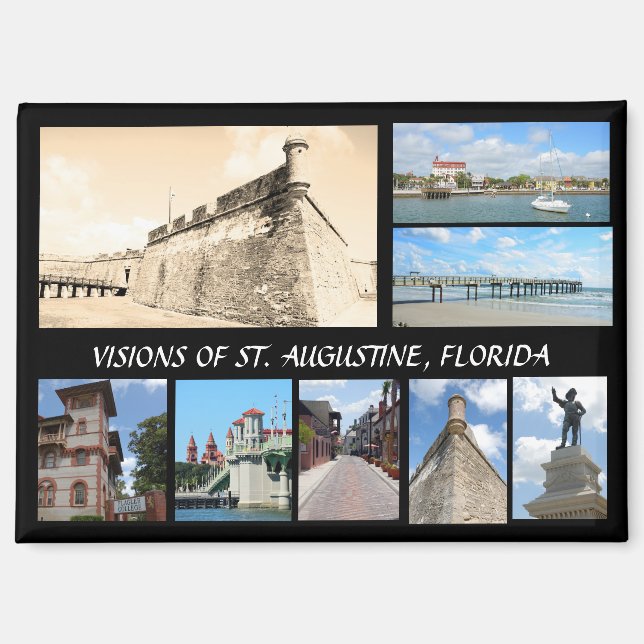 Visions of Historic St. Augustine, Florida Magnet (Front)