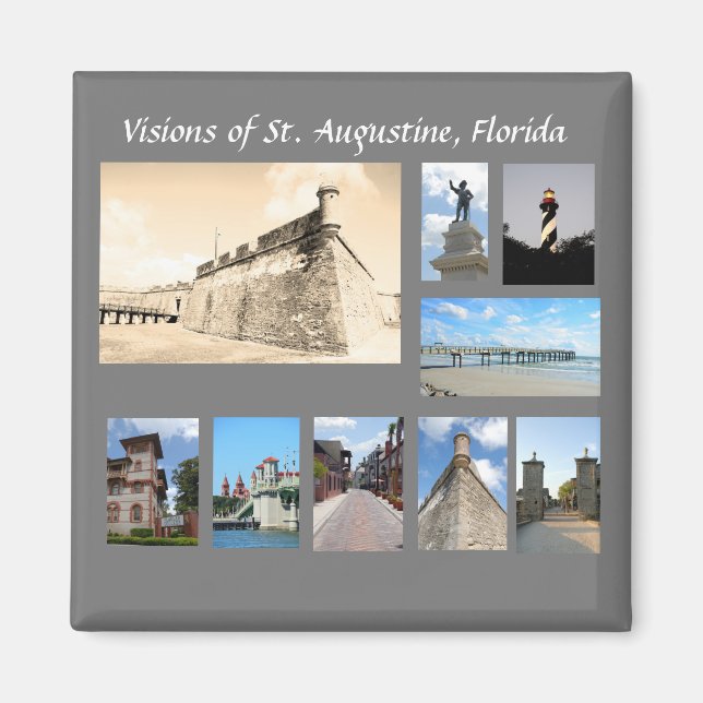 Visions of Historic St. Augustine, Florida Magnet (Front)