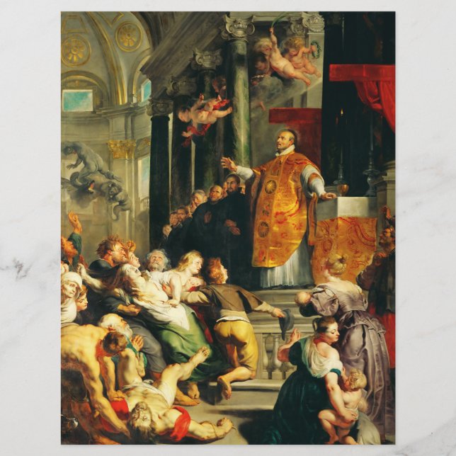 Visions of Ignatius by Peter Paul Rubens Flyer (Front)
