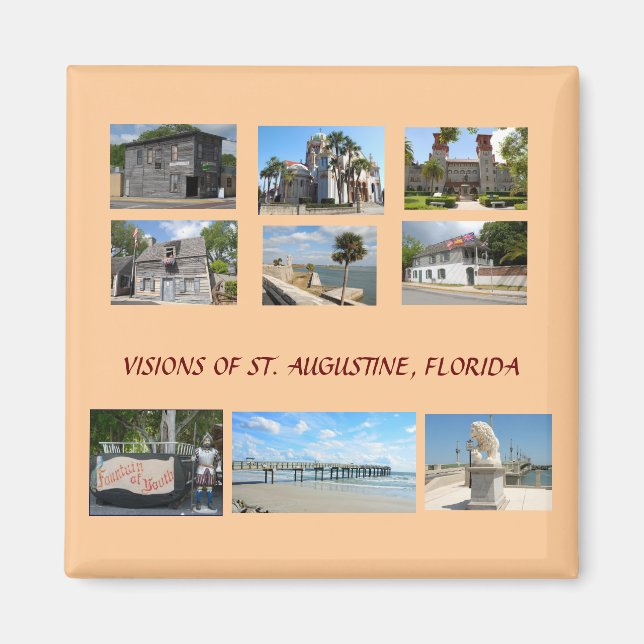 Visions of St. Augustine, Florida  Magnet (Front)