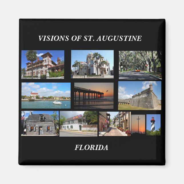 Visions of St. Augustine, Florida Magnet (Front)