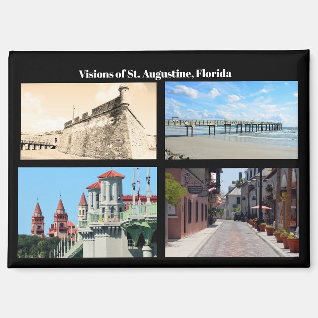 Visions of St. Augustine, Florida Magnet (Front)