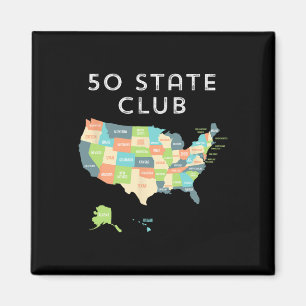 Visit All 50 States Shirt Magnet