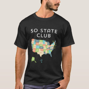 Visit All 50 States Shirt Usa Map T-Shirt Gift For