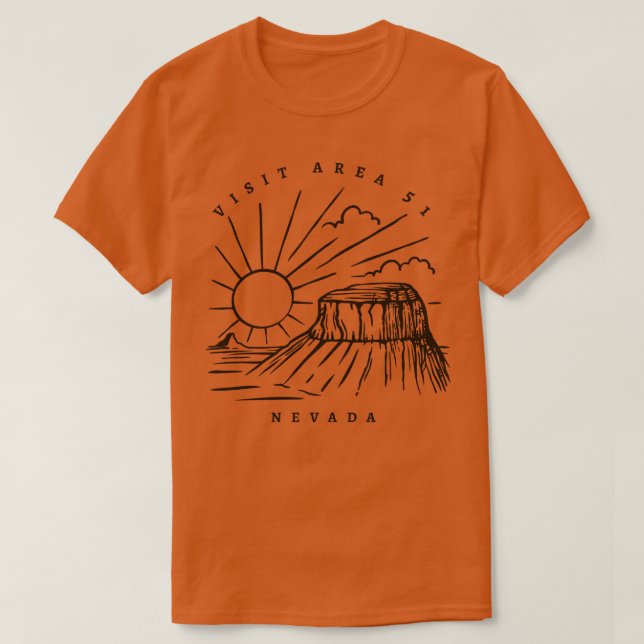 Visit Area 51 Nevada 1 T-Shirt (Design Front)