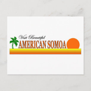 Visit Beautiful American Somoa Postcard