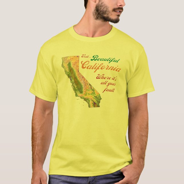 Visit Beautiful California T-Shirt (Front)