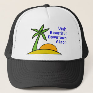 Visit Beautiful Downtown Akron Trucker Hat