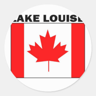 Visit Beautiful Lake Louise Classic Round Sticker