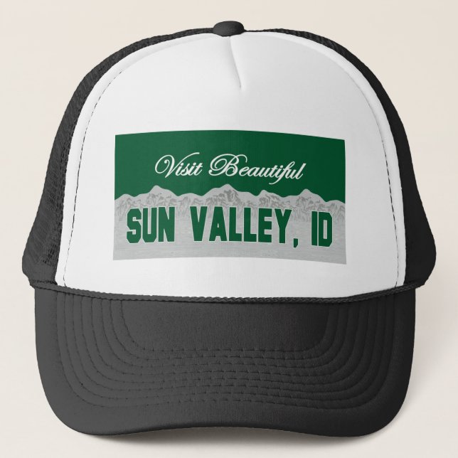 Visit Beautiful Sun Valley, Idaho Trucker Hat (Front)