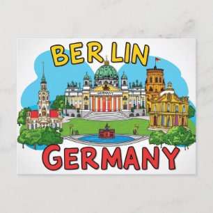 Visit Berlin, Germany Postcard