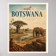 Visit Botswana Travel Vintage